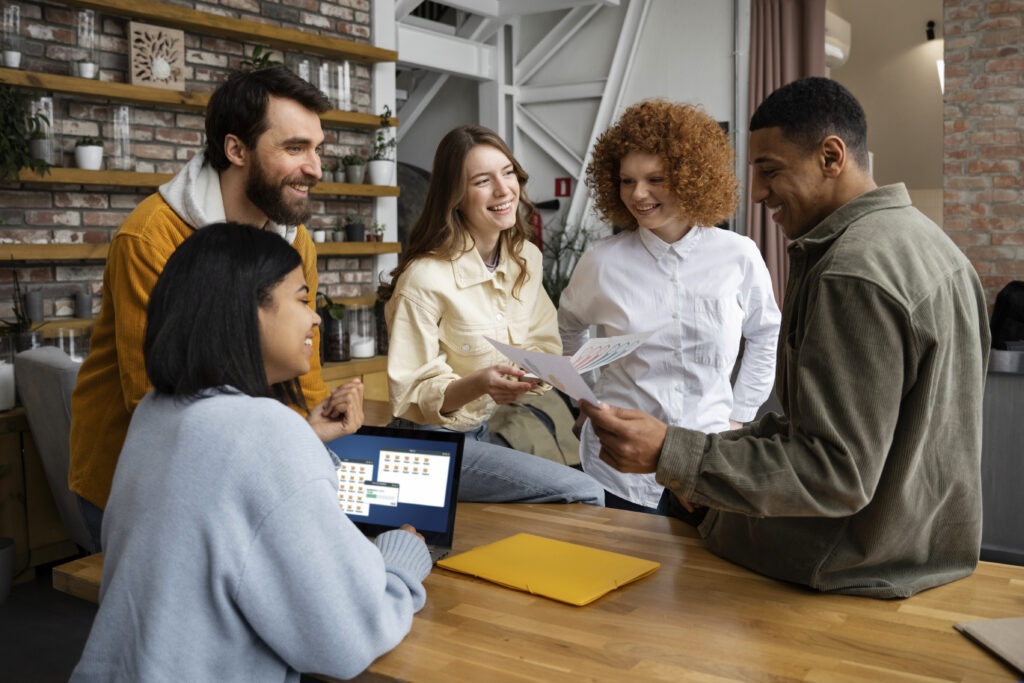 New employees engaging in an orientation session.