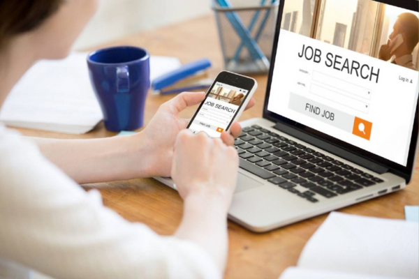 Mobile-friendly job search for recruitment advertising.